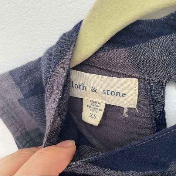 ANTHROPOLOGIE Cloth & Stone Plaid Swing Dress size XS - Picture 5 of 10